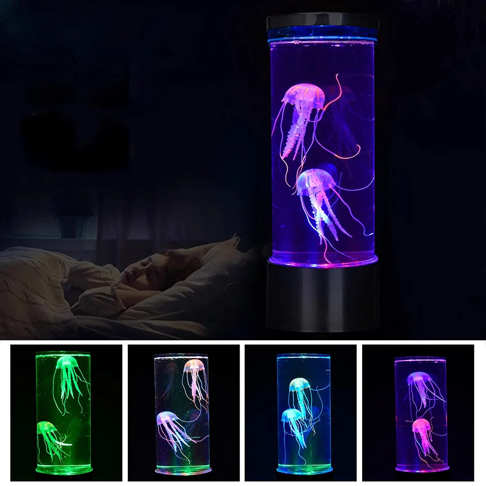 Color Changing Jellyfish Lamp Usb/Battery Powered