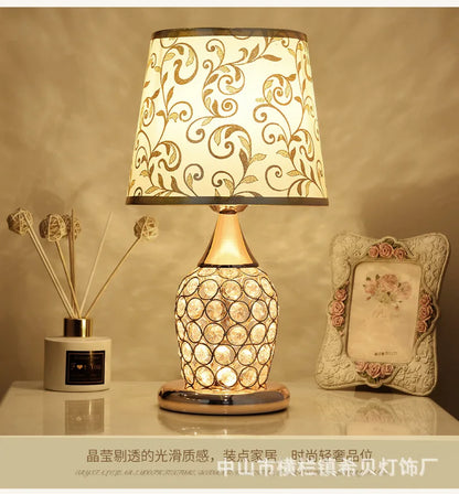 European-Style Crystal Table Lamp Ins Simple Modern