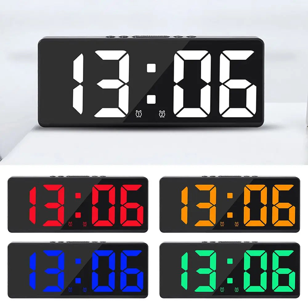 LED Digital Electronic Clock Backlight Large Number