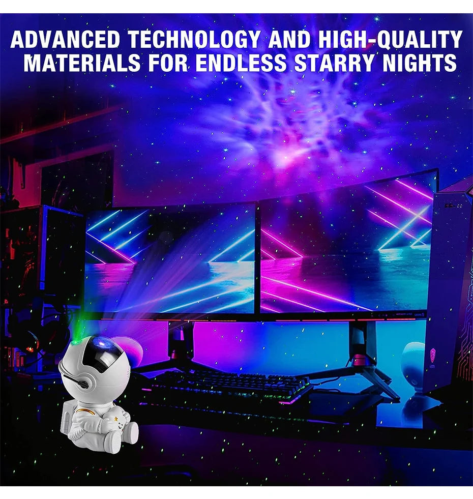 Galaxy Star Projector LED Night Light Starry Sky Astronaut