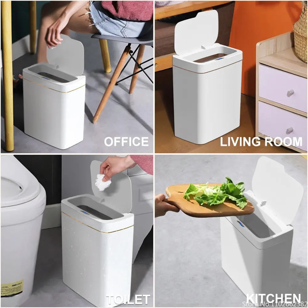 15/18L Smart Sensor Trash Can Garbage Bucket Waterproof